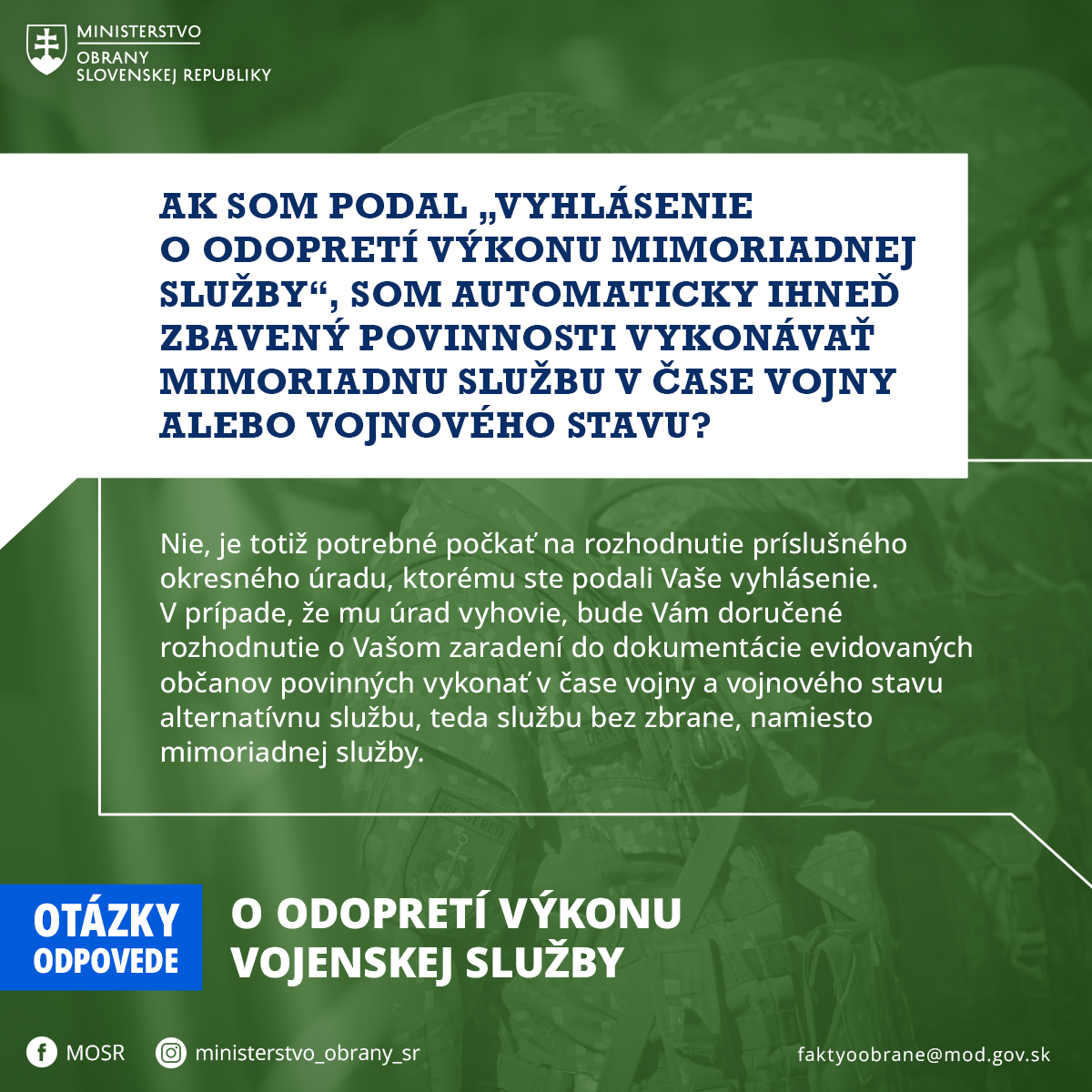 som ihned zbavený po podaní?