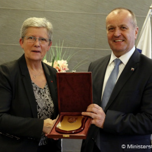 Minister obrany Peter Gajdoš rokoval so štátnou tajomníčkou ministerstva armád Francúzskej republiky G. Darrieussecq