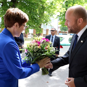 privítanie ministerky Spolkovej republiky Nemecko