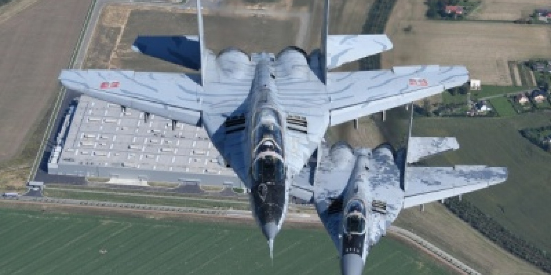 prelet stíhacích lietadiel MiG-29