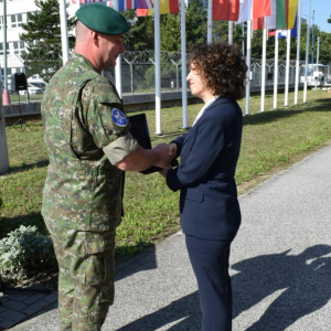 Veliteľ NFIU SVK spolu s veľvyslankyňou Španielska